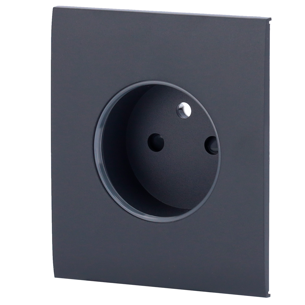 Cache central pour prise intelligente type ECompatible avec AJ-OUTLETCORE-SMART-EIndicateur LED sur  - Ajax | Ref: AJ-CENTERCOVER-SMART-E-GRA