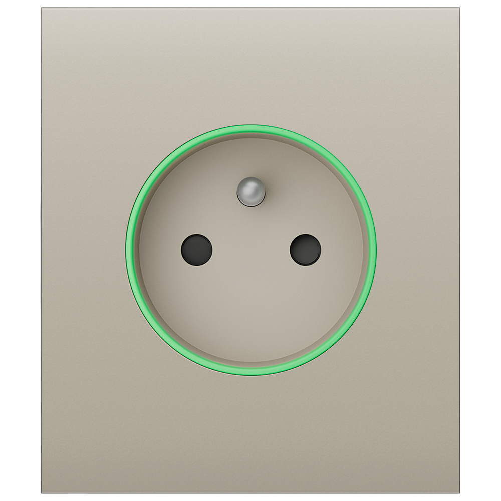 Cache central pour prise intelligente type ECompatible avec AJ-OUTLETCORE-SMART-EIndicateur LED sur  - Ajax | Ref: AJ-CENTERCOVER-SMART-E-IVO
