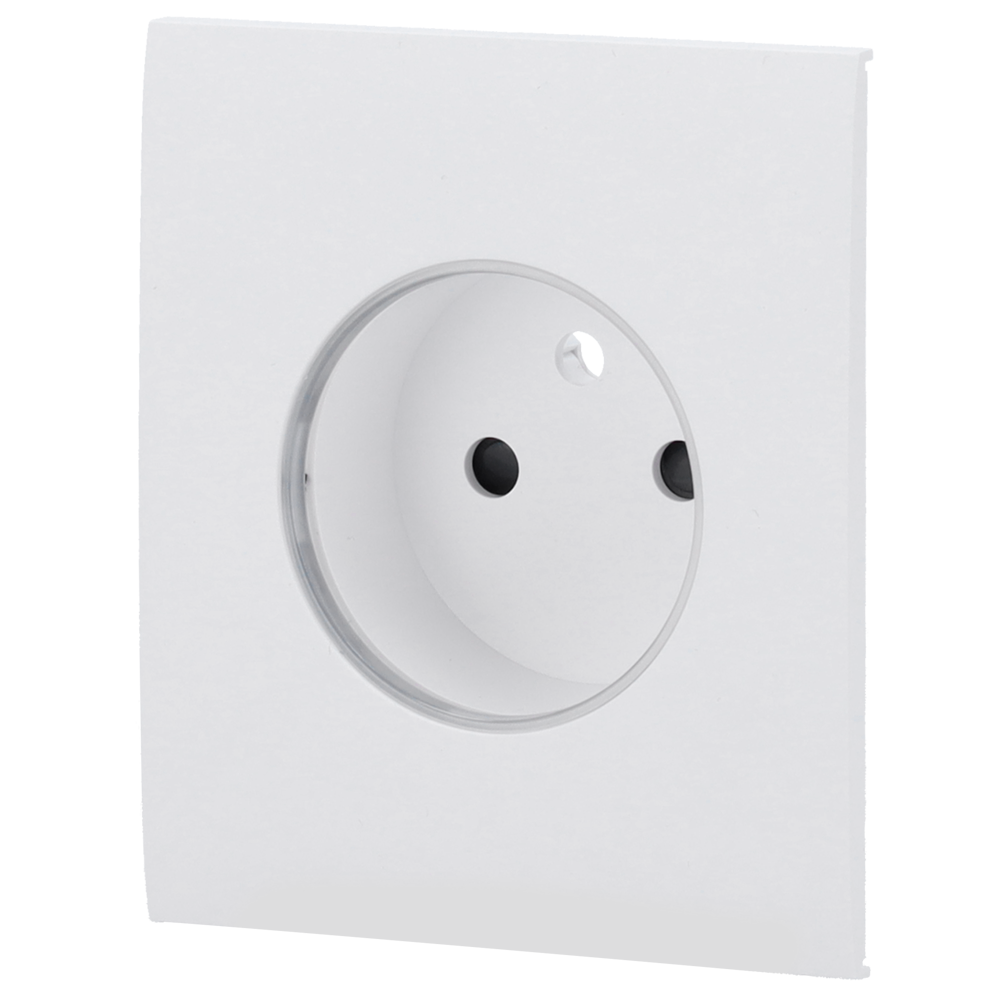 Cache central pour prise intelligente type ECompatible avec AJ-OUTLETCORE-SMART-EIndicateur LED sur  - Ajax | Ref: AJ-CENTERCOVER-SMART-E-W