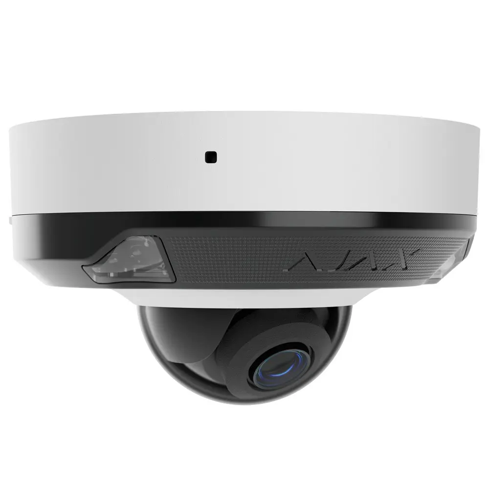 Caméra IP 5 Megapixel Ajax Objectif 2.8 mm, emplacement MicroSD jusqu'à 256GB IR15m | Lumière blanch - Ajax | Ref: AJ-DOMECAM-MINI-5-HL-W