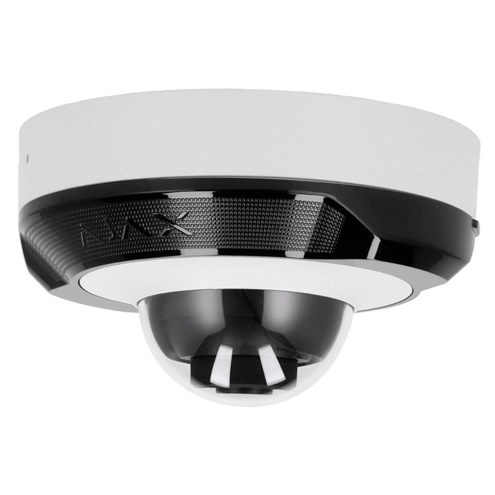 Caméra IP 8 Megapixel Progressive Scan CMOS Objectif 2.8 mm, MicroSD jusqu'à 256GB LED IR Portée 35m - Ajax | Ref: AJ-DOMECAM-MINI-8-W