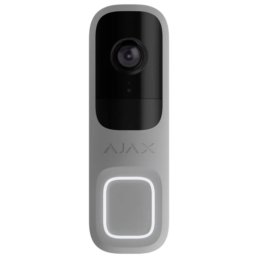 AJAX Sonnette 4 MP avec IA intégrée Portée du détecteur PIR jusqu'à 4 m Audio bidirectionnel avec su - Ajax | Ref: AJ-DOORBELL-4-GRE