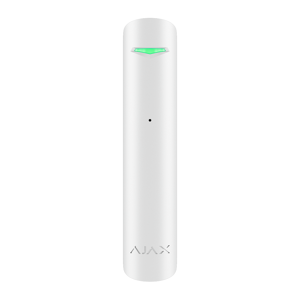 Détecteur de bris de verre - Ajax Superior  Support avec vis de fixation  Alimentation 1 batterie CR - Ajax | Ref: AJ-GLASSPROTECT-S-W