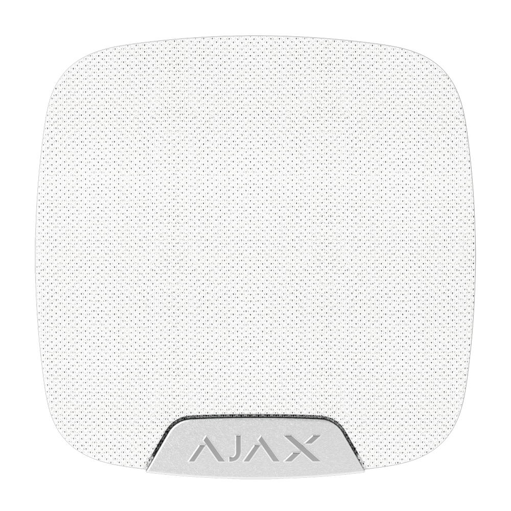 Sirène pour intèrieure - Ajax Superior  Alimentation 2 batteries CR123A 3.0 V Panasonic  Support ave - Ajax | Ref: AJ-HOMESIREN-S-W