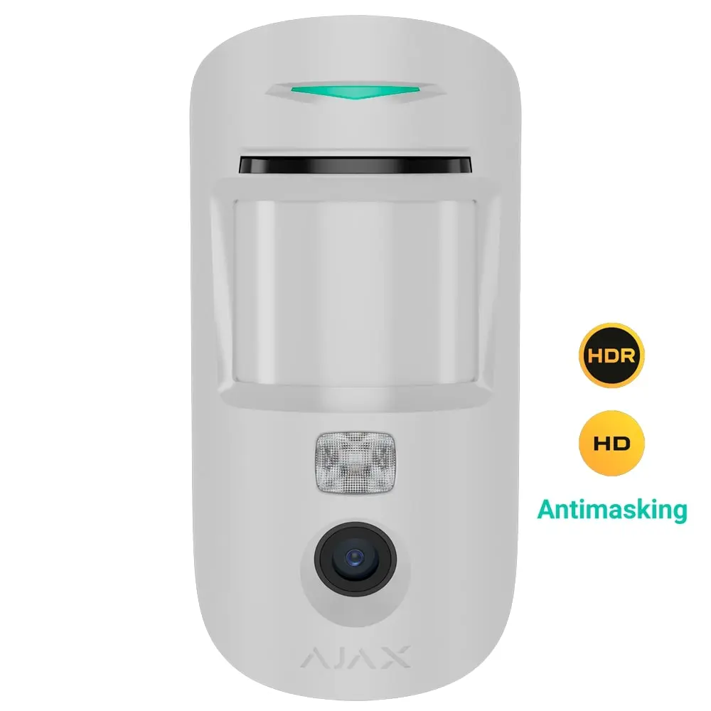 Ajax Superior Détecteur Prise photo à la demande HD avec antimasquage Support avec vis de fixation R - Ajax | Ref: AJ-MOTIONCAM-AM-PHOD-S-W