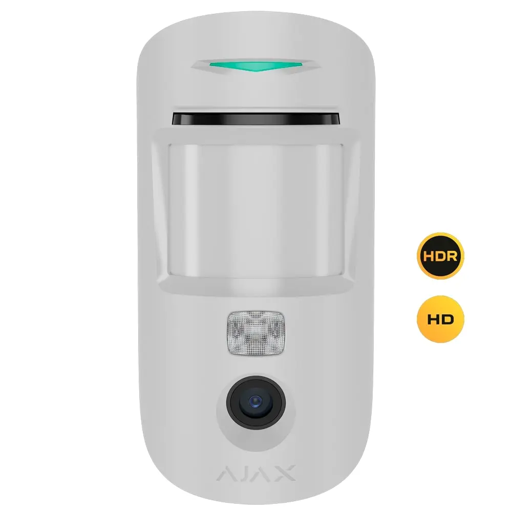 Ajax Superior Détecteur Prise photo à la demande HD Support avec vis de fixation Résolution HD / Tec - Ajax | Ref: AJ-MOTIONCAM-HD-PHOD-S-W